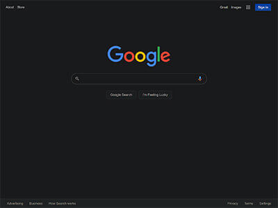 Modo Escuro do Google