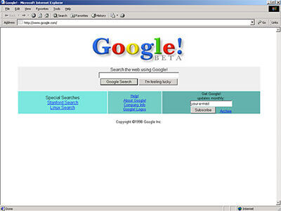 Google vuonna 1998