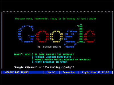 1980'lerde Google Terminal