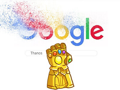 Щелчок Таноса Google