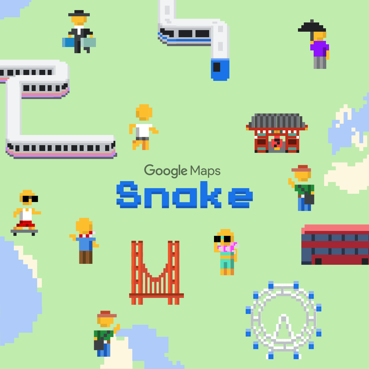 KI Auto-Play: Snake-Spiel auf Google Maps - elgooG